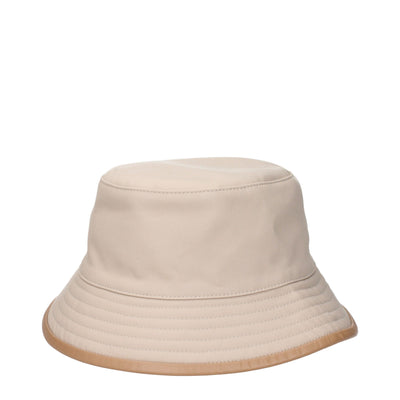 Max Mara Beige Cotton Bucket Hats