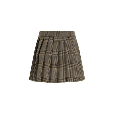 Golden Goose miniskirt with Prince of Wales motif