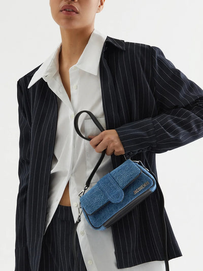 Jacquemus, sac à main Le Bambimou Petit en jean