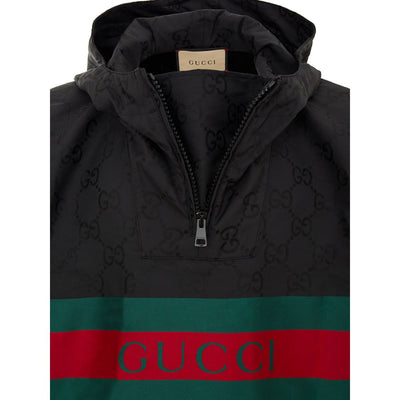 Gucci zwarte polyester cape