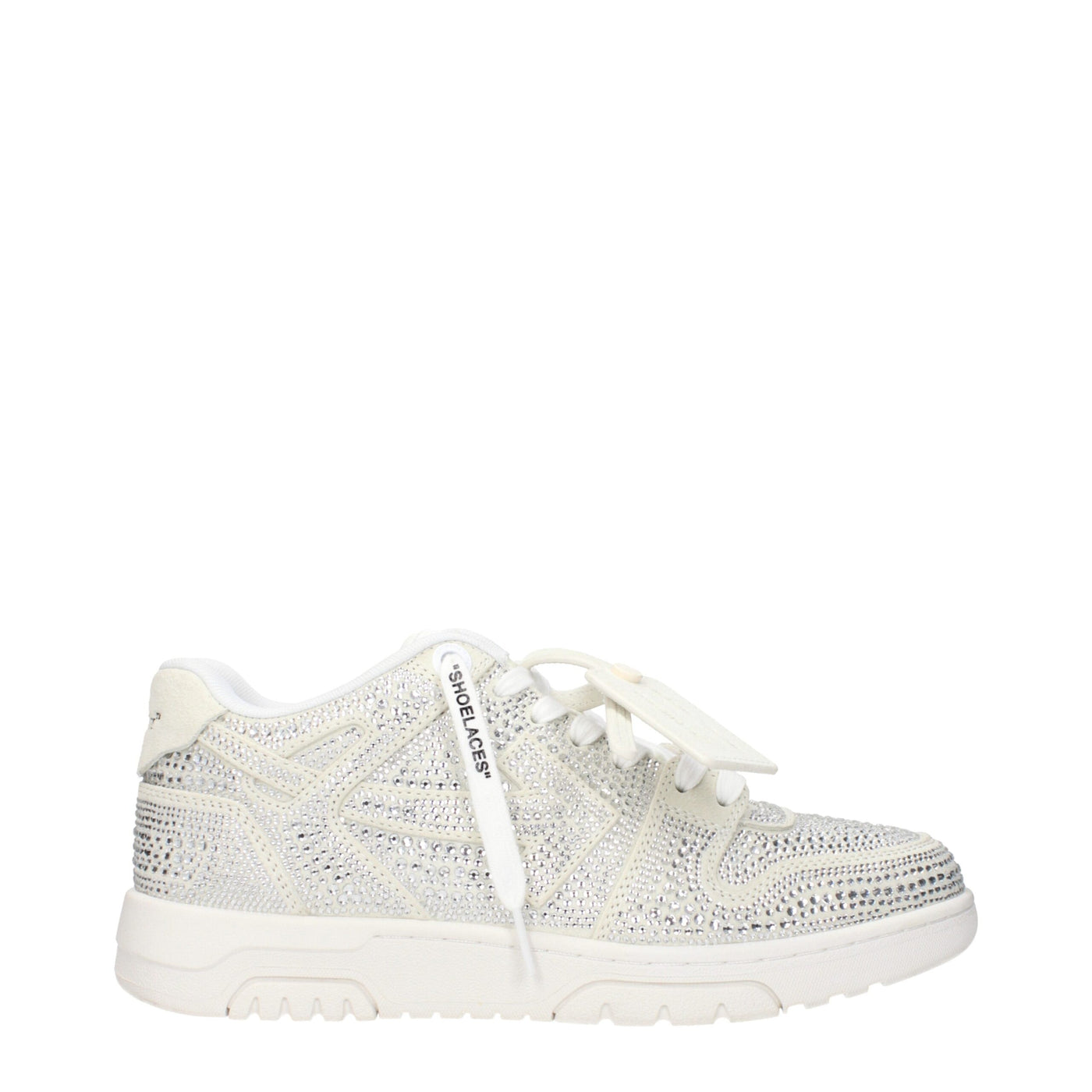 Off-White Beige Leather Low Tops