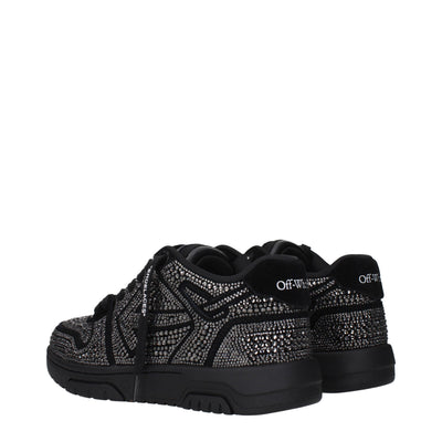 Off-White Black Leather Sneakers