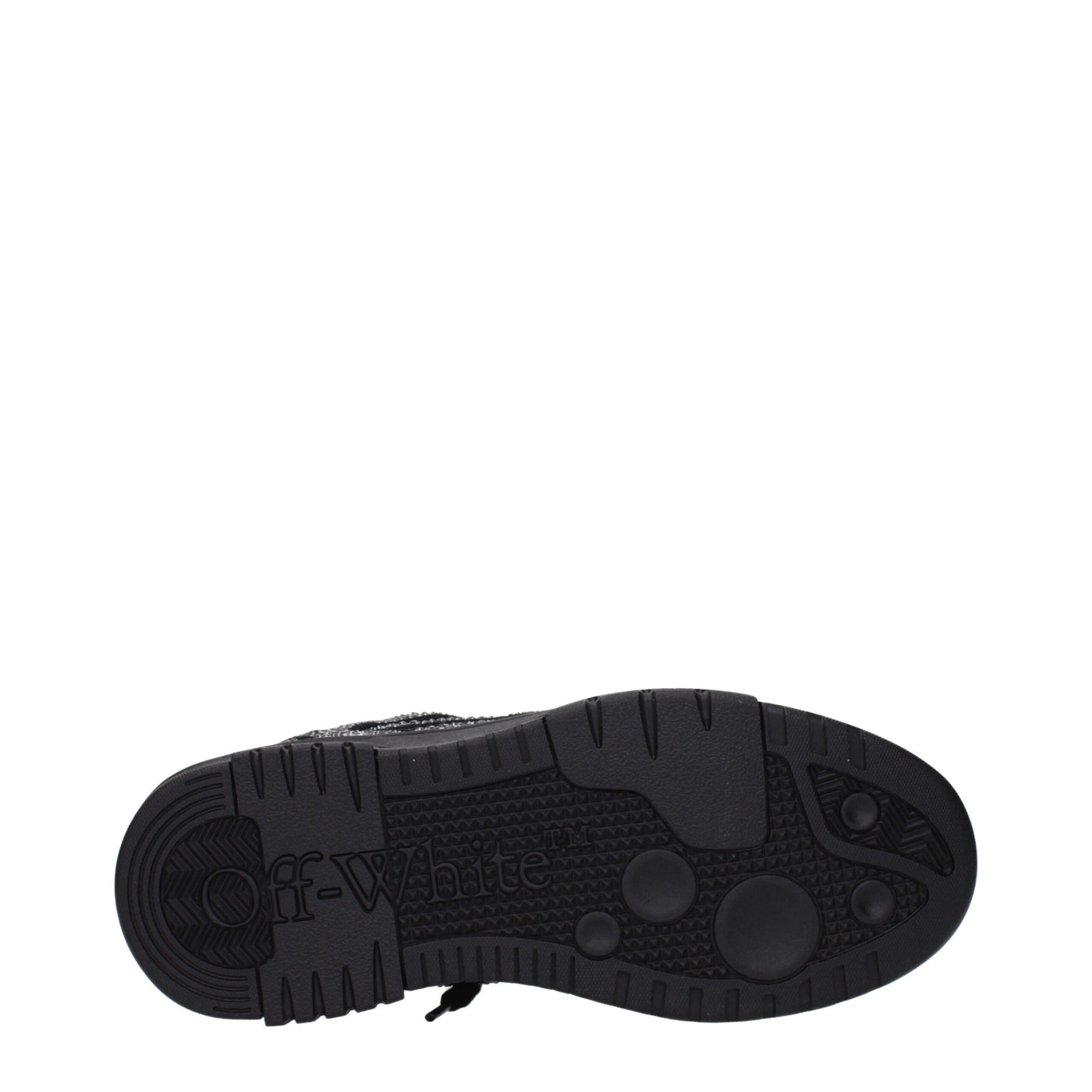 Off-White Black Leather Sneakers