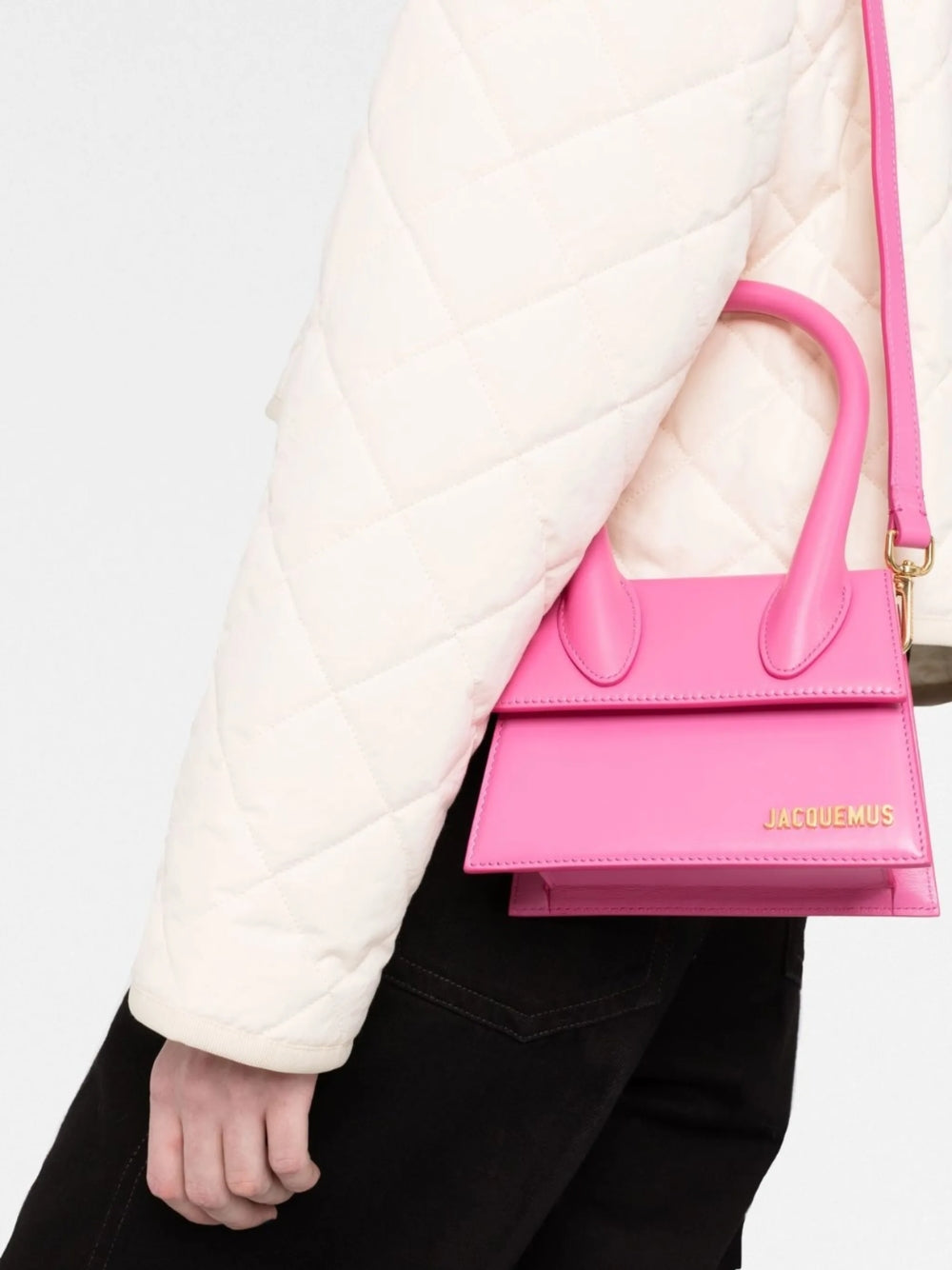 Sac Jacquemus Le Chiquito Moyen rose