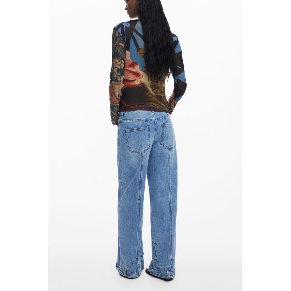 T-shirt femme Desigual en polyester noir
