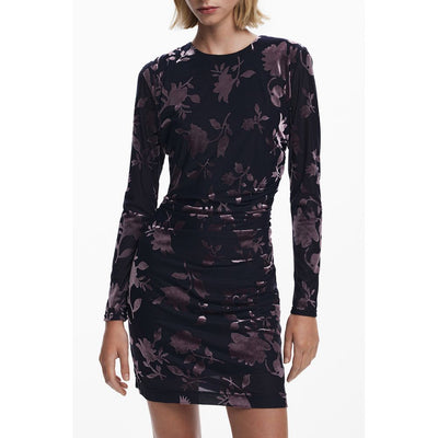 Robe femme en polyester bleu Desigual