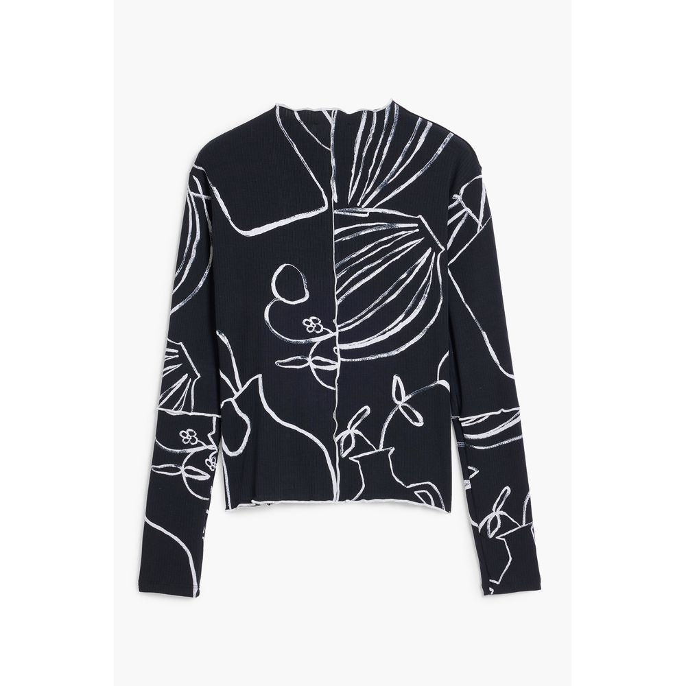 T-shirt femme Desigual en élasthan noir