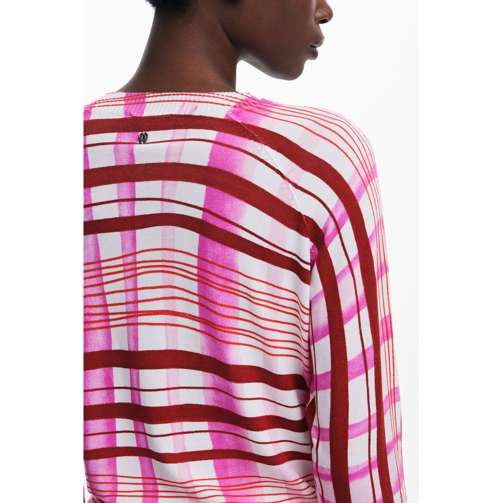 Pull Desigual en viscose rose pour femme