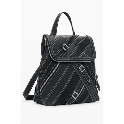 Sac à dos pour femme en polyéthylène noir Desigual