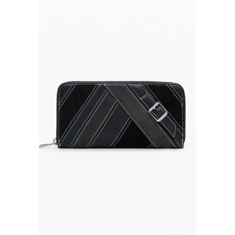 Portefeuille femme en polyéthylène noir Desigual