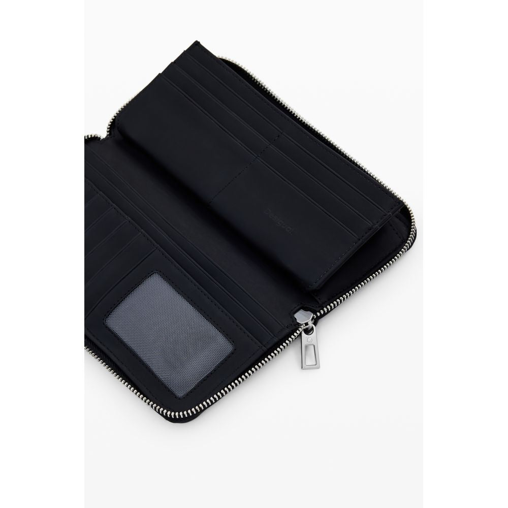 Portefeuille femme en polyéthylène noir Desigual