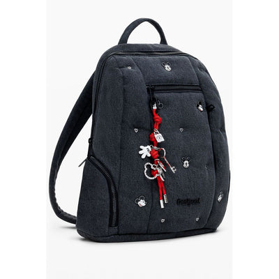 Sac à dos femme en polyester gris Desigual