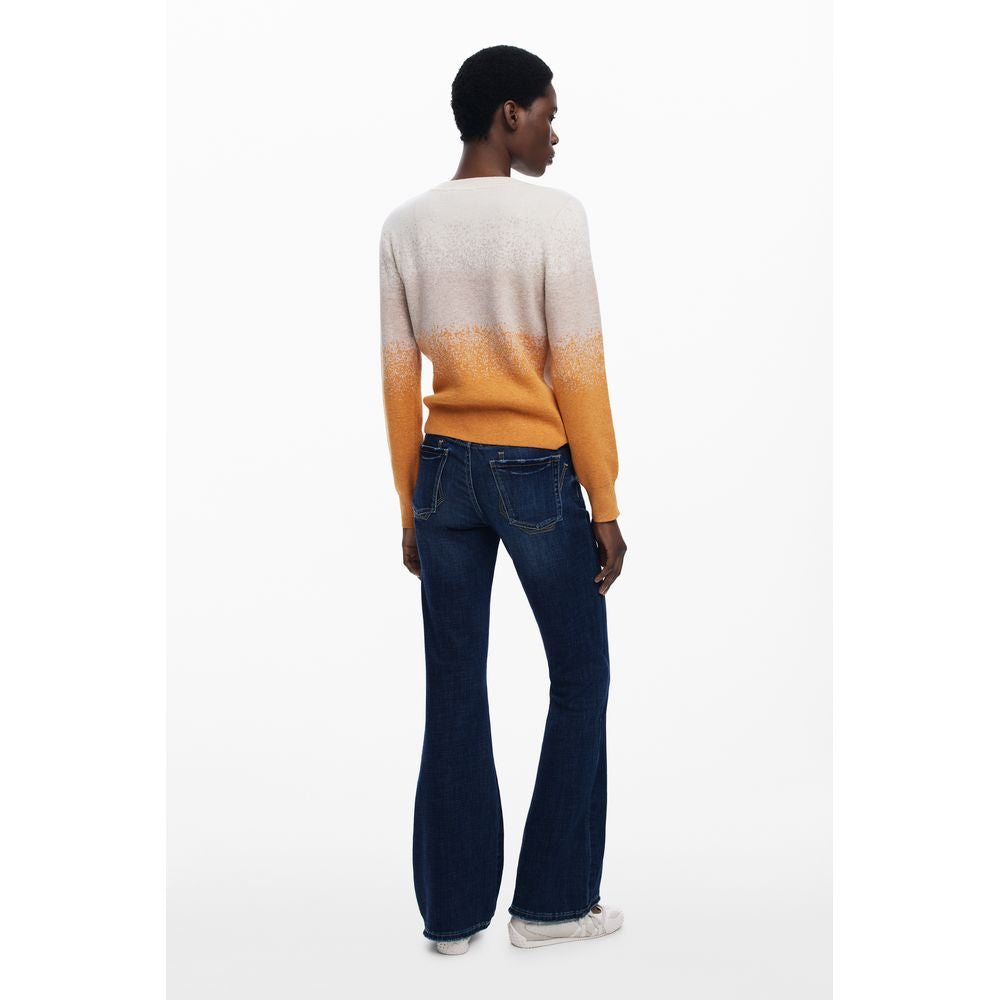 Pull en laine beige Desigual pour femme