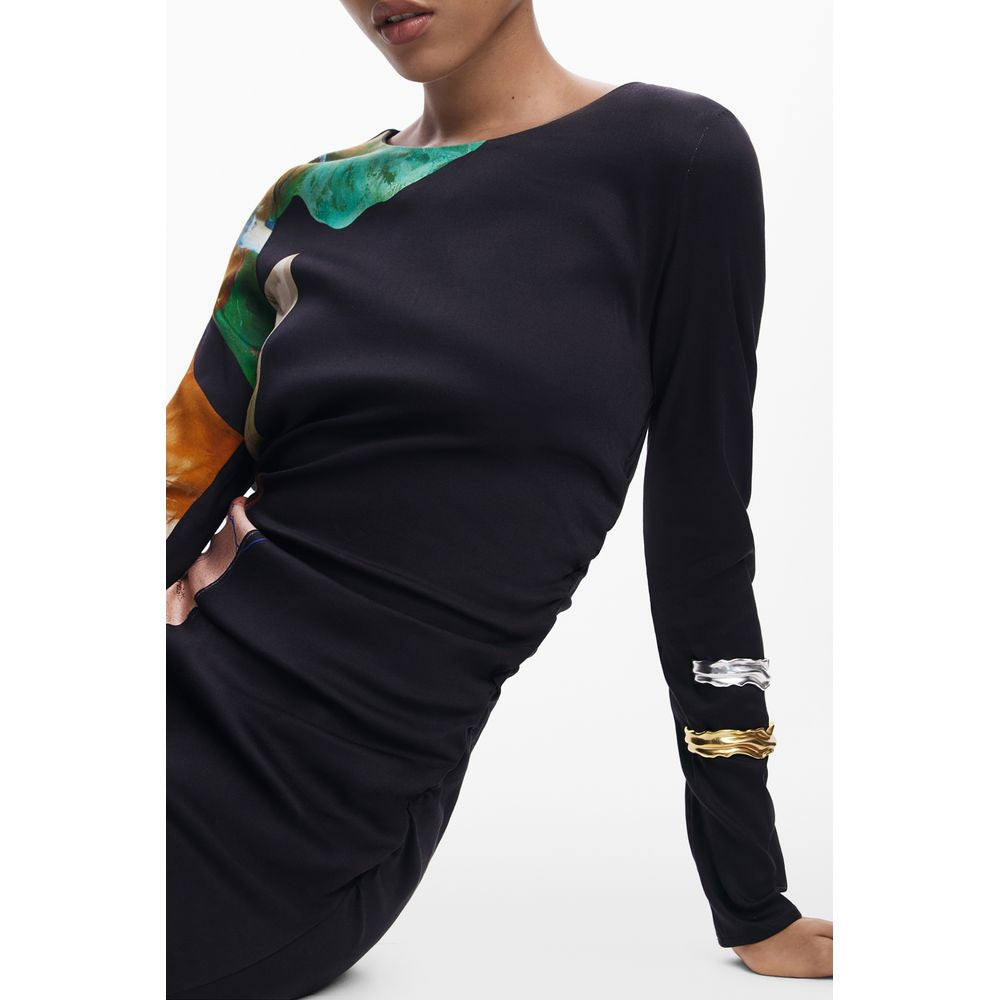 Robe Desigual en viscose noire pour femme