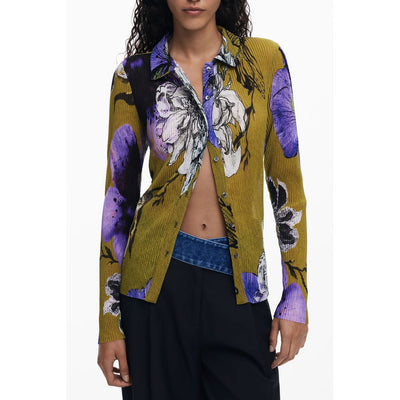 Chemise femme en polyester vert Desigual