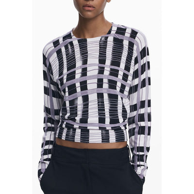 Pull femme Desigual en viscose blanche