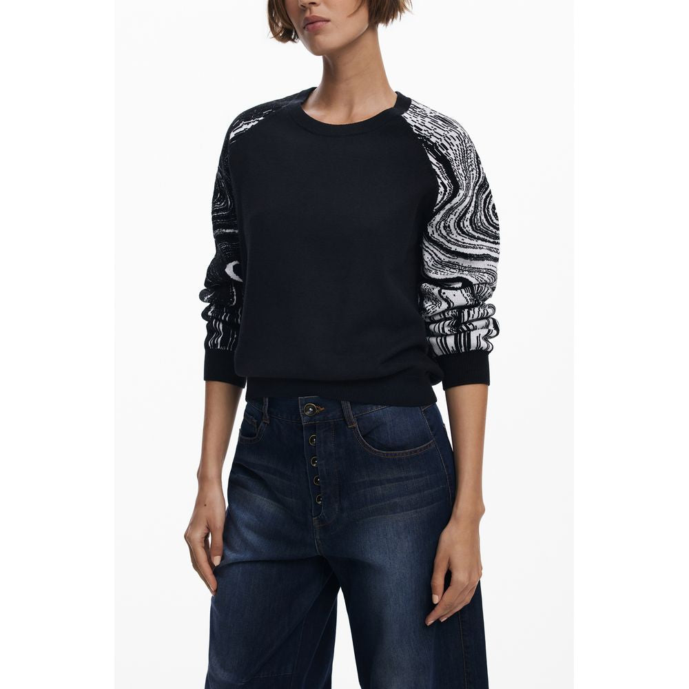 Pull femme Desigual en polyester noir