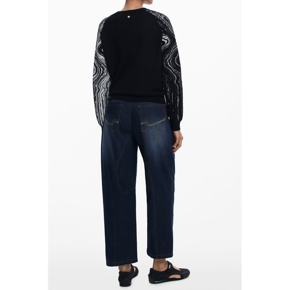 Pull femme Desigual en polyester noir