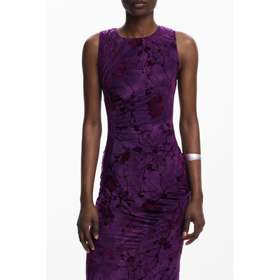 Robe femme en polyester violet Desigual