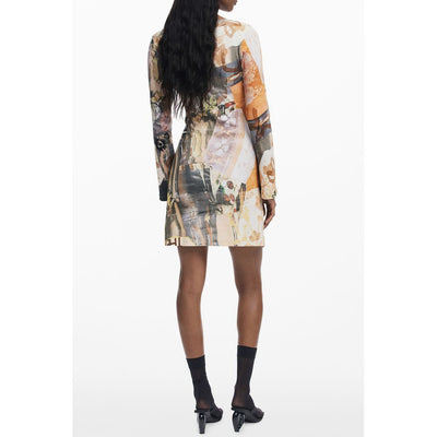 Robe femme en polyester beige Desigual
