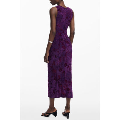 Robe femme en polyester violet Desigual