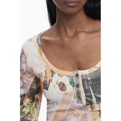 Robe femme en polyester beige Desigual