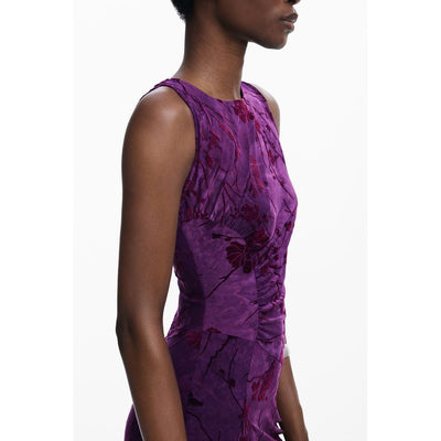 Robe femme en polyester violet Desigual