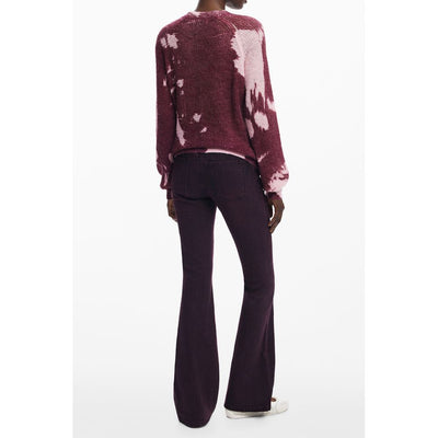 Pull en laine rose Desigual pour femme