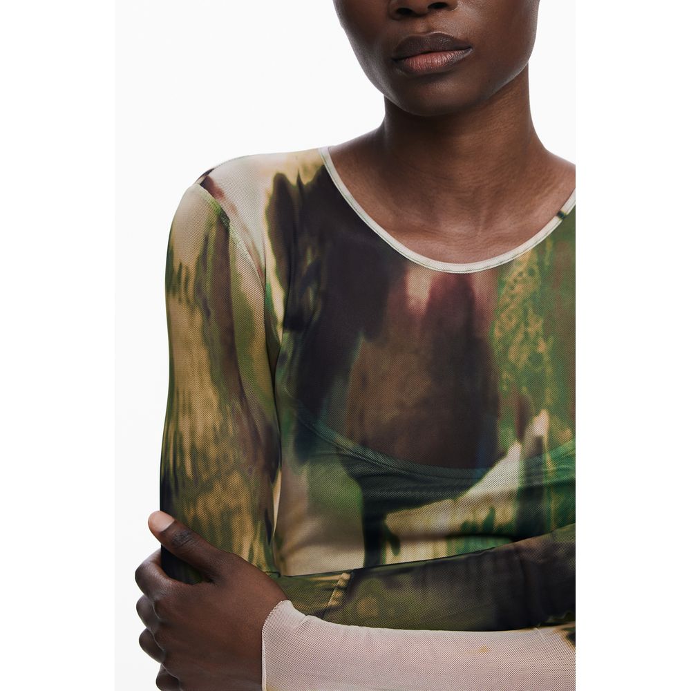 Robe femme en polyester vert Desigual