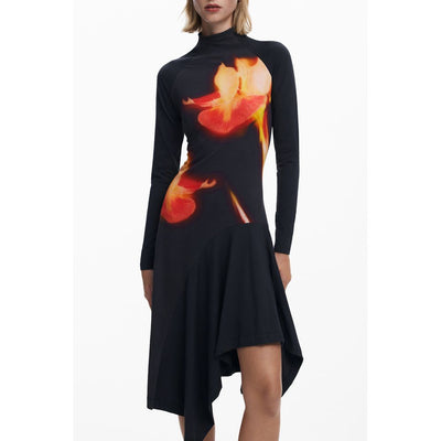 Robe noire en coton Desigual pour femme