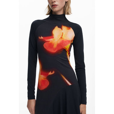 Robe noire en coton Desigual pour femme