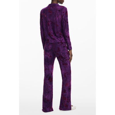 Chemise femme Desigual en polyester violet