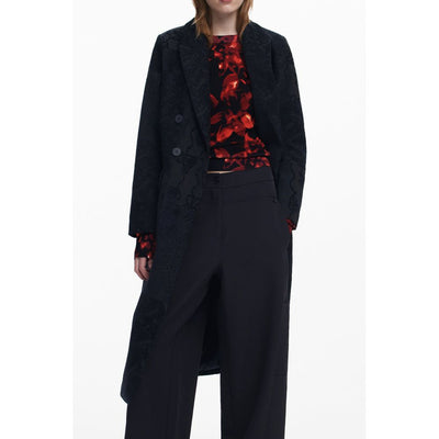Manteau noir en polyester pour femme Desigual