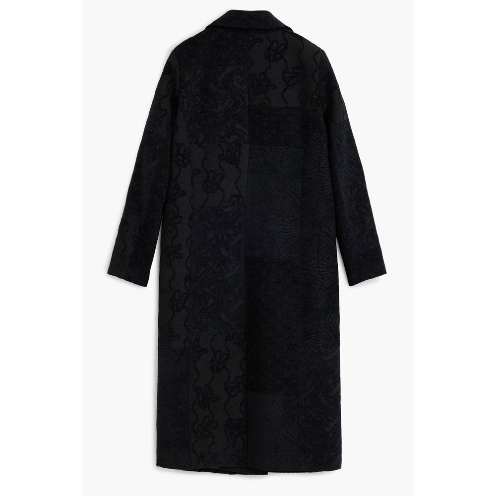 Manteau noir en polyester pour femme Desigual