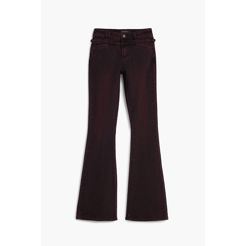 Jeans femme en coton violet Desigual