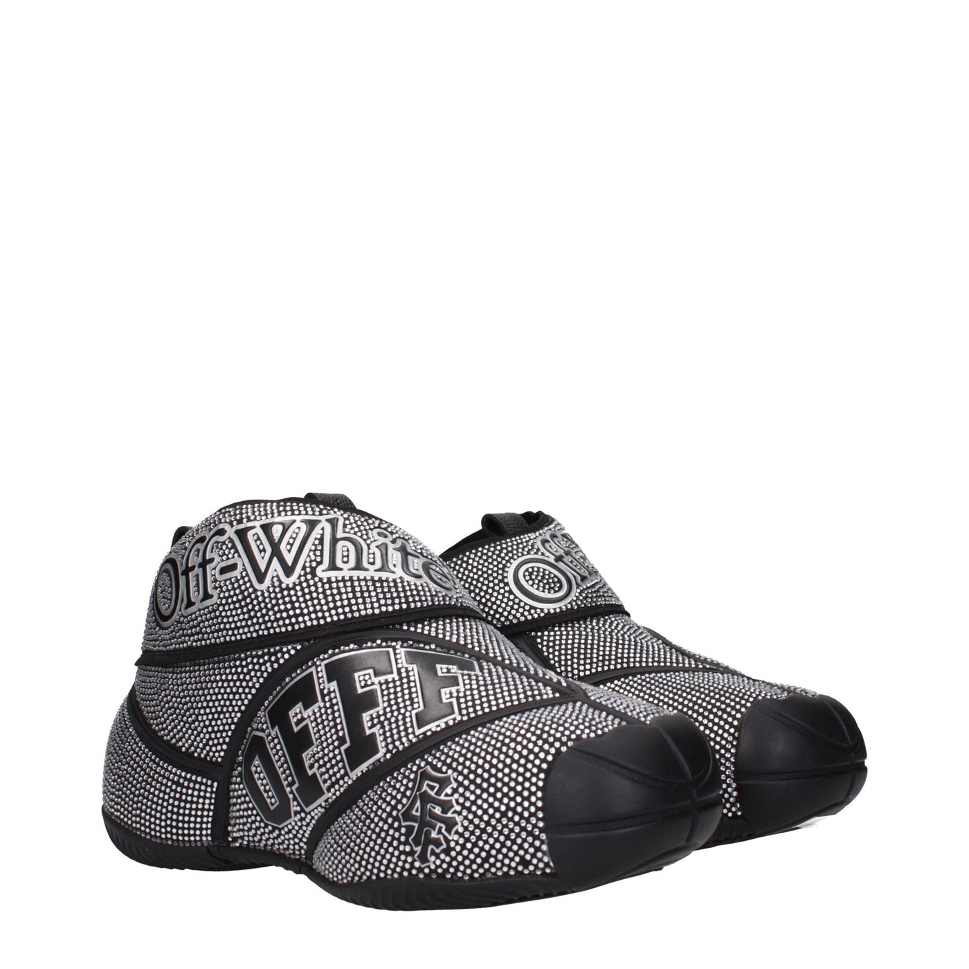 Off-White Black Cotton Sneakers