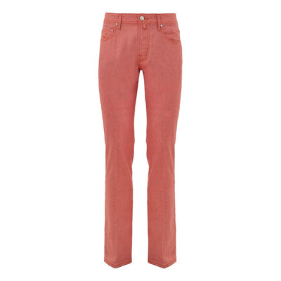 Jacob Cohen Red Cotton Skinny Pant