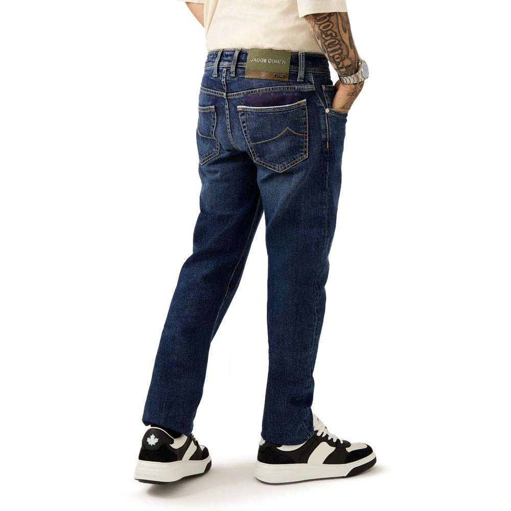 Jean skinny bleu en coton de Jacob Cohen