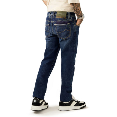 Jean skinny bleu en coton de Jacob Cohen