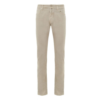 Jean en coton beige Jacob Cohen