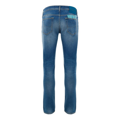 Jacob Cohen Blue Cotton Skinny Jean