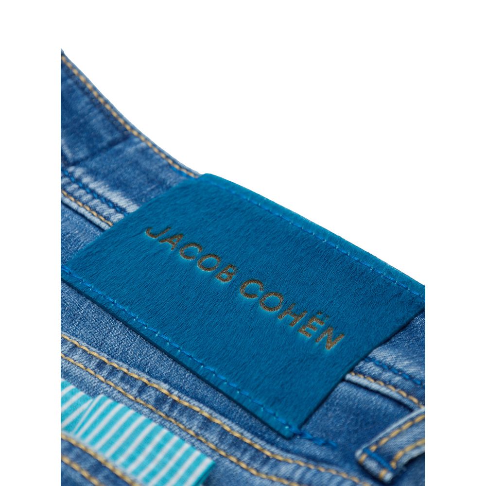 Jacob Cohen Blue Cotton Skinny Jean