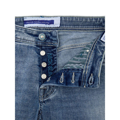 Jacob Cohen Blue Cotton Skinny Jean