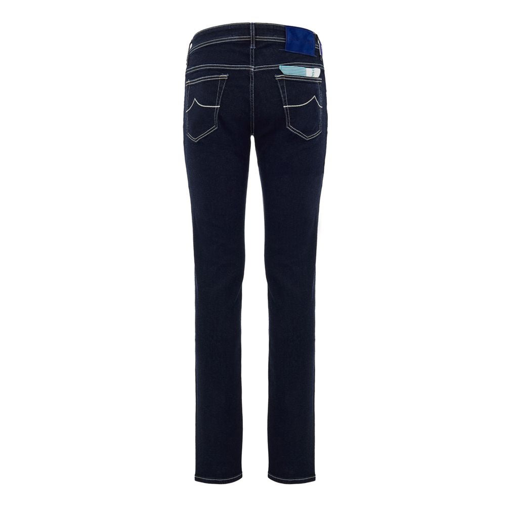 Jacob Cohen Blue Cotton Skinny Jean