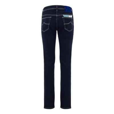 Jacob Cohen Blue Cotton Skinny Jean