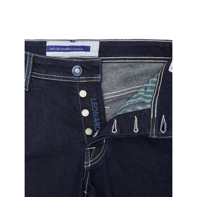 Jacob Cohen Blue Cotton Skinny Jean