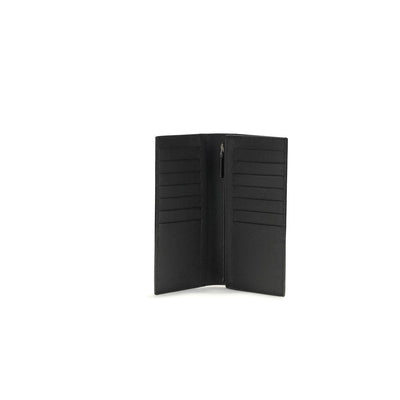 Portefeuille en cuir grainé Saint Laurent