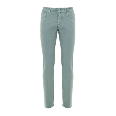Jacob Cohen Green Cotton Skinny Jean