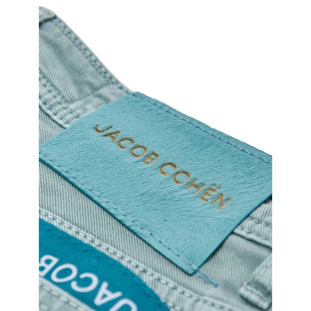 Jacob Cohen Green Cotton Skinny Jean