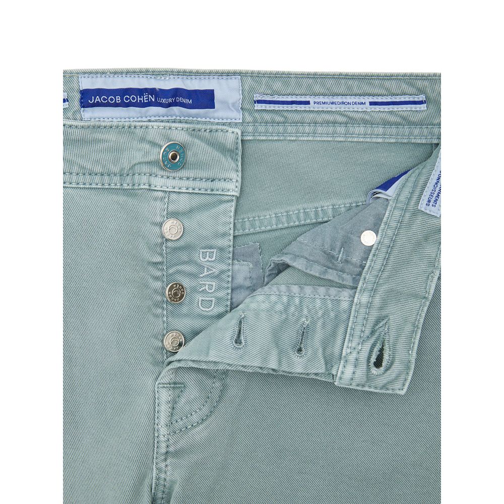 Jacob Cohen Green Cotton Skinny Jean